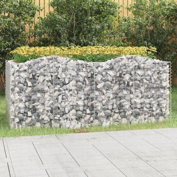 vidaXL Schanskorf gewelfd verhoogd 200x100x100 cm, Tuin en Terras, Bloembakken en Plantenbakken, 100 cm of meer, Verzenden, Nieuw