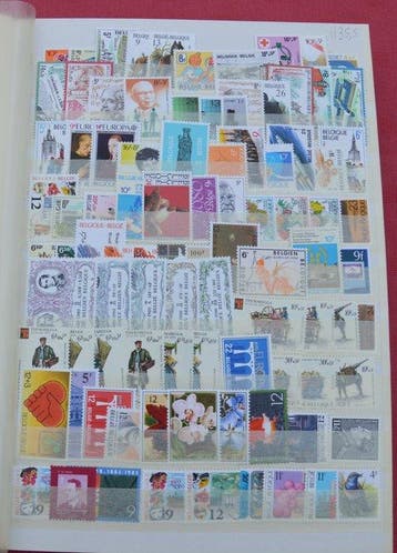 België - verzameling van MNH-postzegels in Belgische franken, Postzegels en Munten, Gestempeld