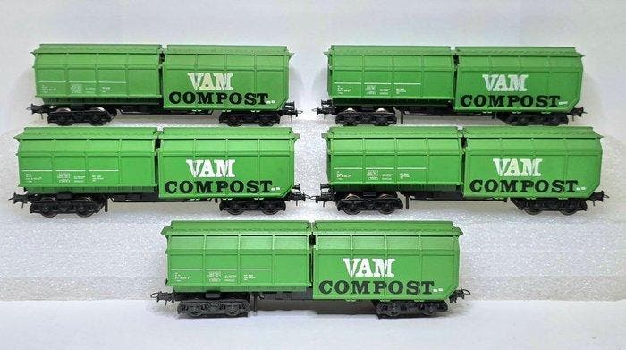 Roco H0 - 46225/46228/4368B - Modeltrein goederenwagon (5) -, Hobby en Vrije tijd, Modeltreinen | H0