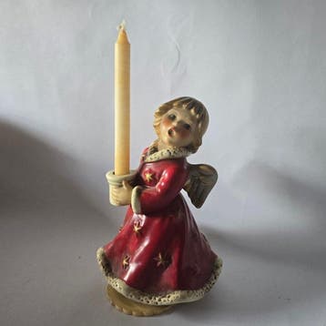 Goebel - Beeldje - Goebel HX328 - Kerstengel kaarsenhouder,, Nieuw