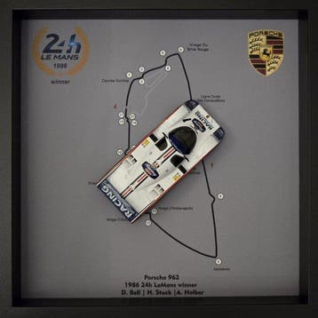 Artwork - Porsche - Porsche 962 - 1986 winner, Nieuw