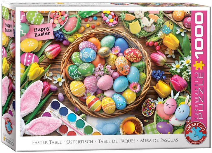 Easter Table Puzzel (1000 stukjes) | Eurographics - Puzzels, Hobby en Vrije tijd, Denksport en Puzzels, Nieuw, Verzenden