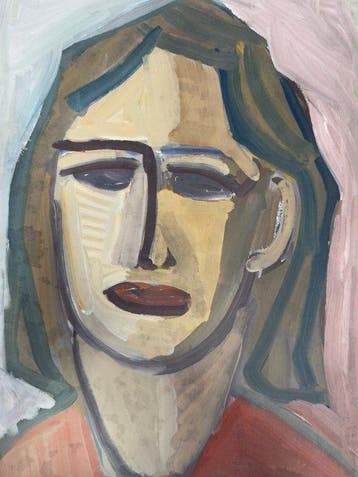 Emilio Notte (1891-1982) - Ritratto di donna