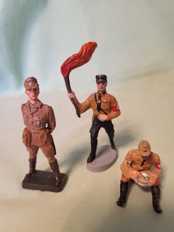 Lineol, Elastolin, Andere - Figuur - 3 SA Männer (3) -, Nieuw