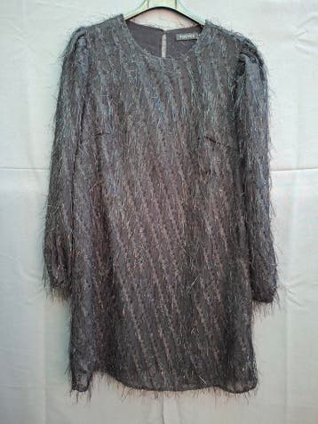 Ydence Elise jurkje zwart met glitter sliertjes maat S, Kleding | Dames, Jurken, Zwart, Ydence, Zo goed als nieuw, Maat 36 (S)