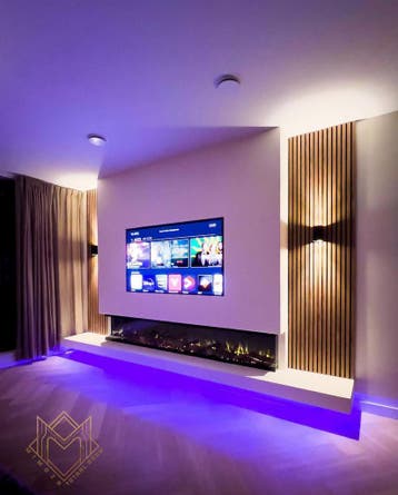 Cinewall binnen 1 dag kant en klaar vanaf, Verzenden, Nieuw, Inbouwhaard, Elektrische haard