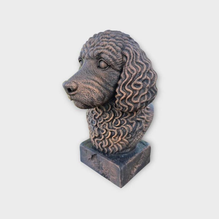 Bust of a Cockapoo dog statue - home decor dog lover gift hi, Verzamelen, Beelden en Beeldjes, Nieuw, Verzenden
