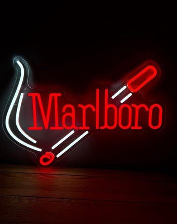 Marlboro - Neonlichtbord - Plexi