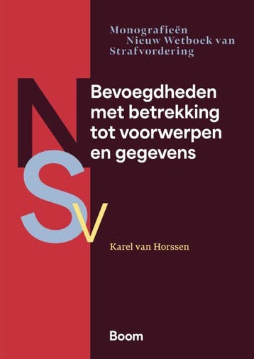 Bevoegdheden Met Betrekking Tot Voorwerpen En Gegevens, Ophalen of Verzenden, Nieuw, Karel Horssen