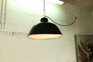 TGL - Plafondlamp - Type 091032 Vintage Industriële Emaille
