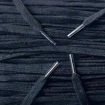 Katoenen veters - Zwart (5-Pack) • 120 140  cm x 8 mm, Ophalen of Verzenden, Nieuw