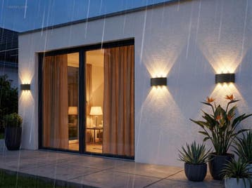 (20x) 6W LED Wandlamp zes licht zwart warm wit..., Nieuw