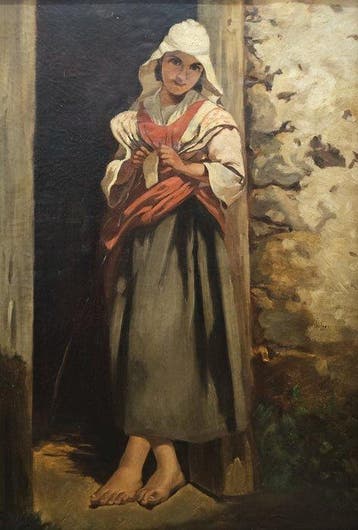 Italian School (c.1880) - Young Peasant Girl At The Doorway