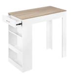 Bartafel met lade en wijnrek – 100×50×100 cm opbergruimte, Huis en Inrichting, Tafels | Bijzettafels, Verzenden, Nieuw