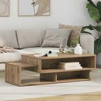 Salontafel Artisan Eiken 105 x 50 x 32,5 cm Bewerkt hout, Verzenden, Nieuw
