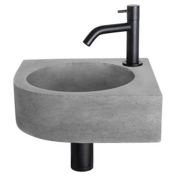 Differnz Cleo fonteinset beton donkergrijs - kraan gebogen, Verzenden, Nieuw