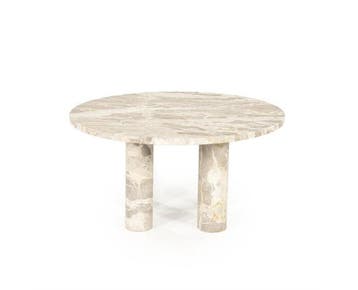 Salontafel Marmo 70x70cm - beige | BY-BOO, Ophalen of Verzenden, Nieuw