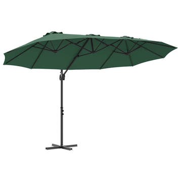 vidaXL Parasol 372 x 198 x 243 cm Polyester en Aluminium, Verzenden, Nieuw, 1 tot 2 meter