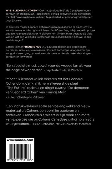 De demonen van Leonard Cohen 9789401448178 Francis Mus, Boeken, Verzenden, Gelezen, Francis Mus