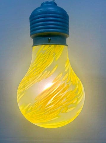 Due p illuminazione - Plafondlamp - geblazen glas met