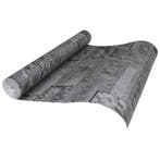 vidaXL 3D Steen Behang Zwart 10 x 0,53 m Non-Woven Stof, Verzenden, Zwart