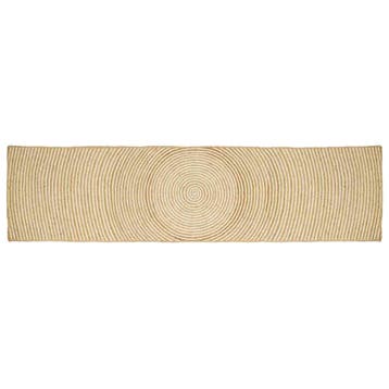vidaXL Gebied Tapijt Wit 60 x 400 cm Jute, Verzenden, Nieuw, Wit