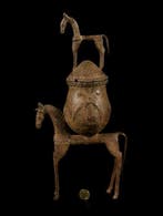 Bronzen vat, Ruiter - Dogon - Mali, Antiek en Kunst