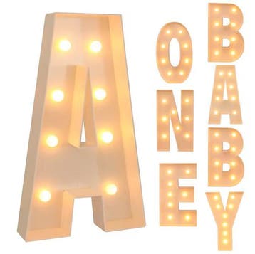 Grote LED Letter Lichtbox 91,5 cm Ballonvuldoos Feestdecorat, Verzenden, Nieuw