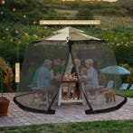 2dekans | Coast Muggennet voor Parasol Zwart – 12,5 x 2,3 m, Ophalen of Verzenden, Zo goed als nieuw