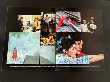 Superman The Movie - Programma boekje - Gesigneerd Lois Lane, Ophalen of Verzenden, Nieuw, Film, Overige typen