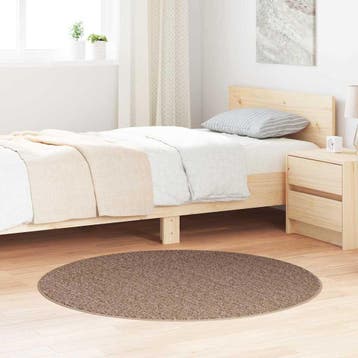vidaXL Antislip Shaggy Tapijt Bruin 120 x 120 cm PP, Verzenden, Nieuw, Bruin