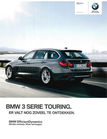 2013 BMW 3 SERIE TOURING BROCHURE NEDERLANDS, Nieuw, BMW, Author
