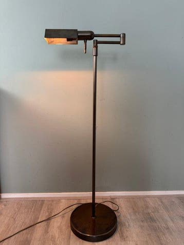Herda - Vloerlamp om te lezen - Vintage Herda Messing