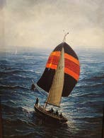 Europese school (XX) - Velero en la mar