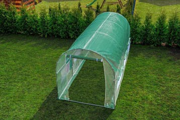 Moestuin Kas 450cm | Gegalvaniseerd Staal | OP=OP, Staal, Folie, Ophalen of Verzenden, Kweekkas