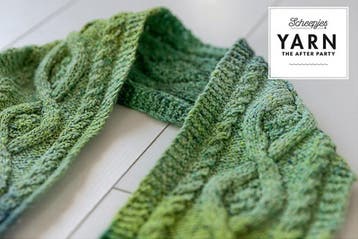 Breipatroon Sjaal Mossy Cabled Scarf met kabels & franjes, Ophalen of Verzenden, Nieuw