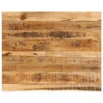 Tafelblad Mangohout 100x80cm | Retourdeal 35% Korting, Huis en Inrichting, Tafelonderdelen, 100 tot 150 cm, Nieuw, Natuurlijk