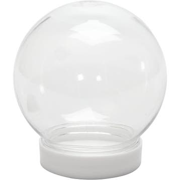 Sneeuwbol, H: 8,5 cm, d 8 cm, gatgrootte 4,7 cm, 1 stuk, Nieuw