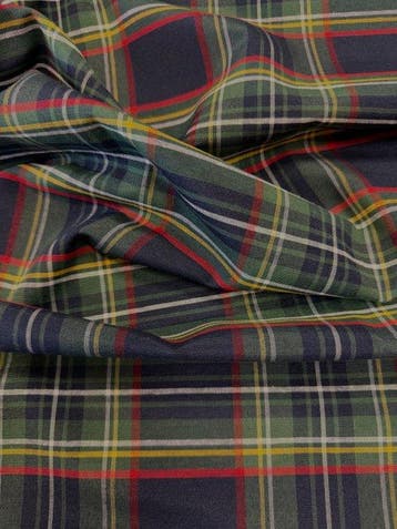 1790Verfijnde tartan, getint in dubbele draad met blauwe