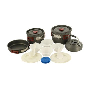 M-Tac compact kookset voor 4-5 personen, aluminium, Ophalen of Verzenden, Nieuw
