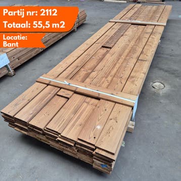 Thermo Vuren Geborstelde Planken 4200x140x19mm, Ophalen of Verzenden, Nieuw