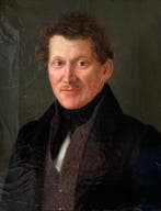 Europese school (XIX) - Classy Gentleman with a Golden, Antiek en Kunst