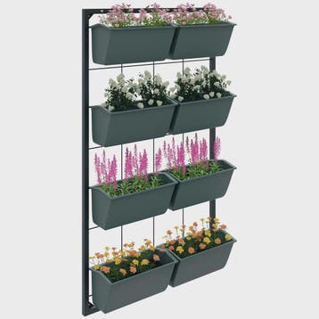 Verticale Plantenstandaard Muurbevestiging - 4 Lagen, 8 Bakk, Tuin en Terras, Bloempotten, Verzenden, Nieuw