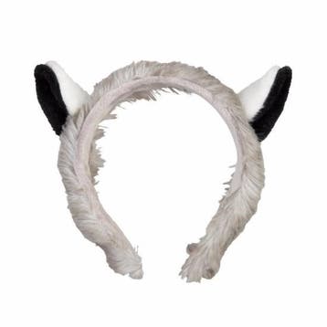 Pluche wasbeer hoofdband met oortjes 15 cm - Diadeems, Ophalen of Verzenden, Nieuw