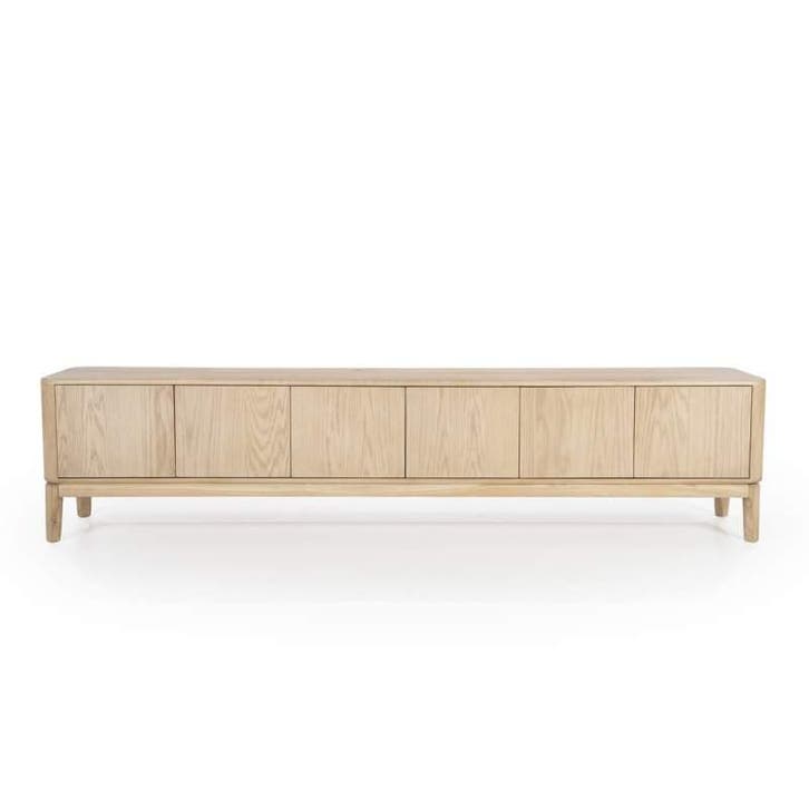 TV-Meubel Harvey 6-deurs - Naturel - 96127 - tv-meubels, Huis en Inrichting, Kasten | Buffetkasten, Nieuw, Overige materialen