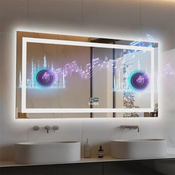 XXL Smart LED Spiegel met Bluetooth, Anti-Condens & Digitale, Verzenden, Nieuw