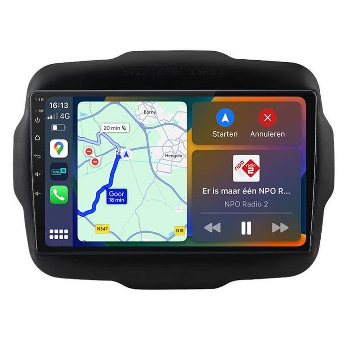 Android navigatie radio Jeep Renegade 2016-2020, Android..., Auto diversen, Autoradio's