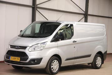 Ford Transit Custom 2.0 TDCI EURO 6 AIRCO CRUISE CONTROL, Stof, Gebruikt, Euro 6, Grijs