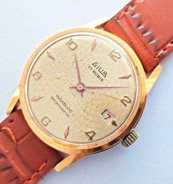 Gilia - France patented gold plated mens - Zonder, Nieuw
