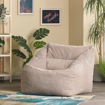 Cloudy Zitzak Stoel met Armleuning - Beige, Verzenden, Nieuw, Beige, Zitzakstoel